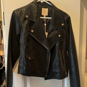 Women's Black Leather Jacket